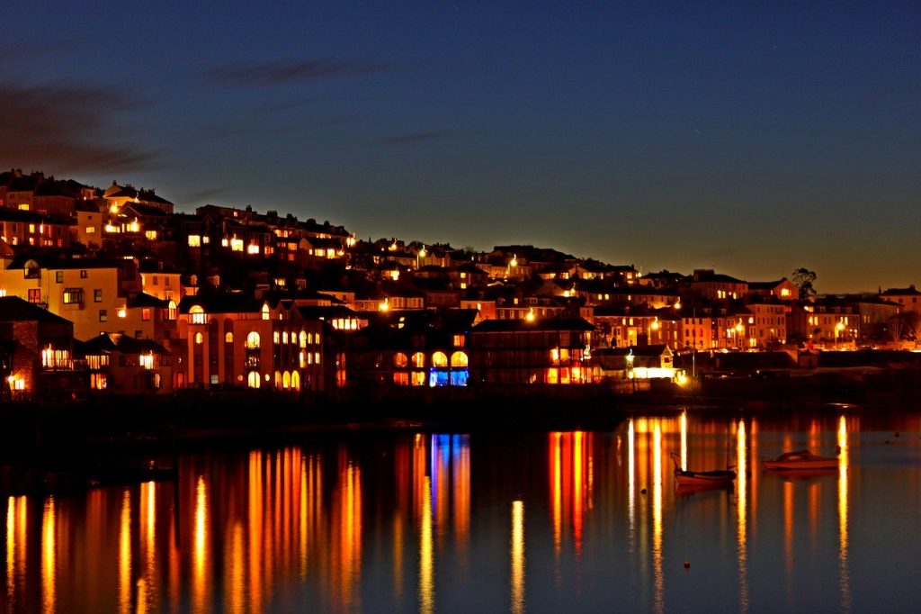Falmouth at night