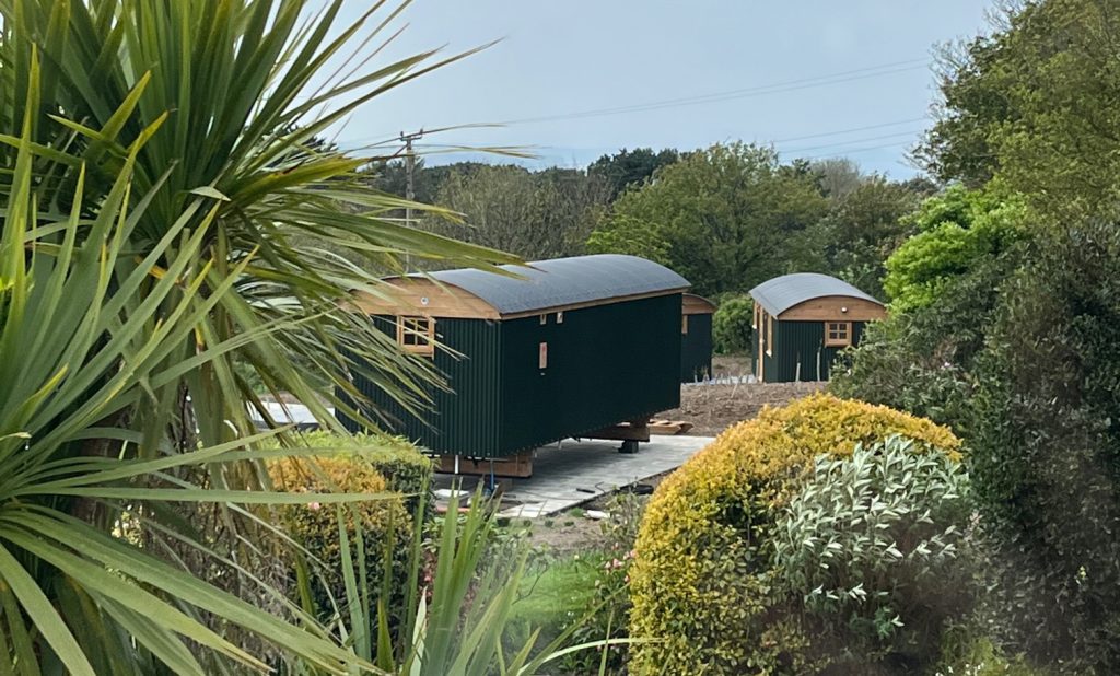 Luxury Shepherd Hut Accommodation in the hotel grounds at The Beacon Country House Hotel